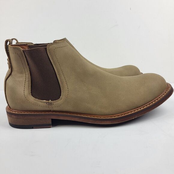 MADDEN by Steve Madden Estiban Men\'s Classic Chelsea Ankle Boots Taupe Size 8 main image 4